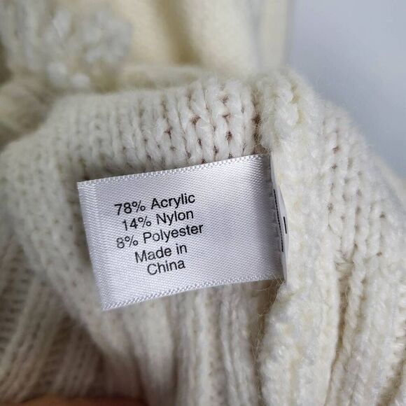 Lane Bryant Fringe Cable Knit Sweater Ivory Cream Plus Size 26/28 - Picture 10 of 10